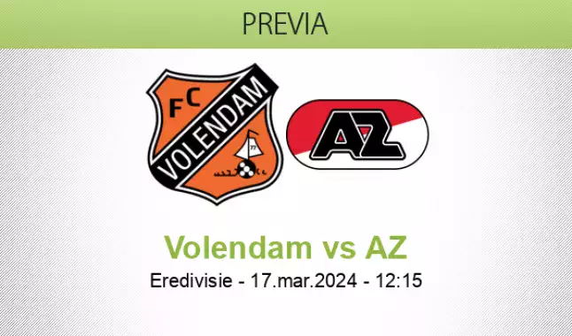 Pron Stico Fc Volendam Az Alkmaar